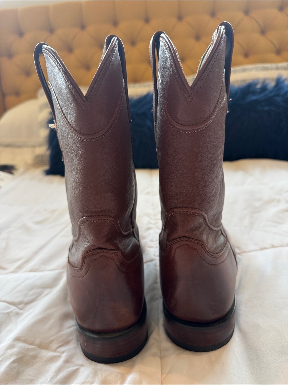 Tecovas Men’s The Earl Cowhide Roper Boot in Color Hickory, 10.5 D (avg width) - Picture 4 of 10
